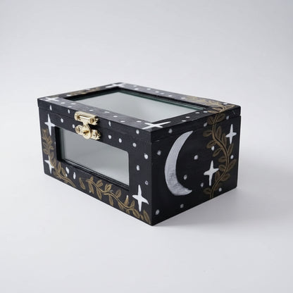 Dagaz Threshold Painted Ritual Box – Kit for Breakthrough & Renewal, 12×8×5 cm by Hook & Hex