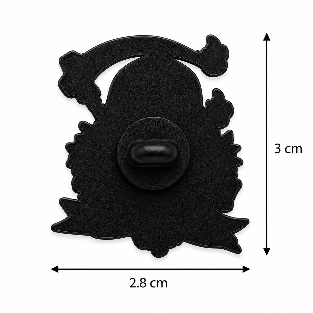 Dead Inside But Still Cute Enamel Pin – Grim Reaper Metal Badge, 2.8 × 3 cm