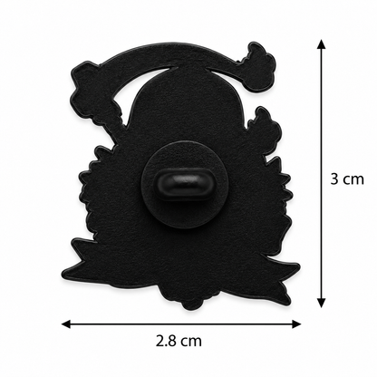 Dead Inside But Still Cute Enamel Pin – Grim Reaper Metal Badge, 2.8 × 3 cm
