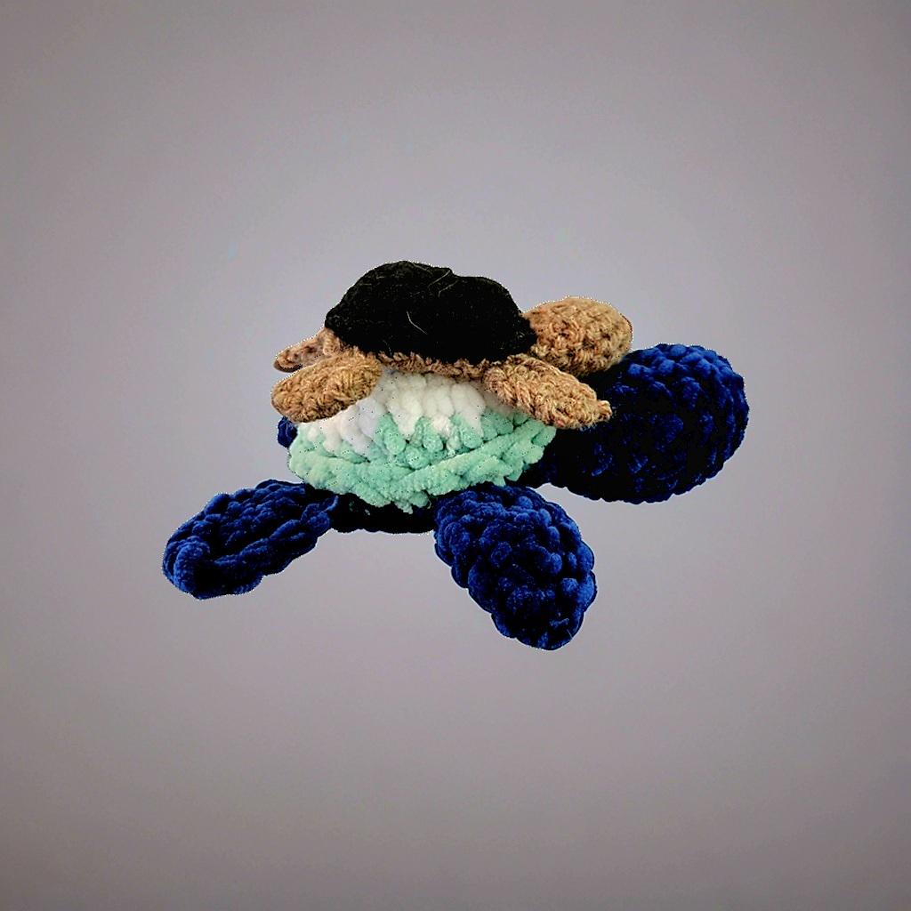 Deepwater Crochet Turtle Duo – Parent & Child Bond Keepsake, 18 cm by Hook & Hex