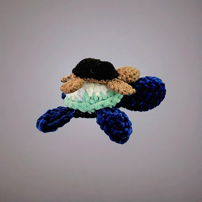 Deepwater Crochet Turtle Duo – Parent & Child Bond Keepsake, 18 cm by Hook & Hex