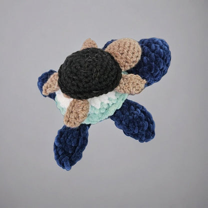 Deepwater Crochet Turtle Duo – Parent & Child Bond Keepsake, 18 cm by Hook & Hex
