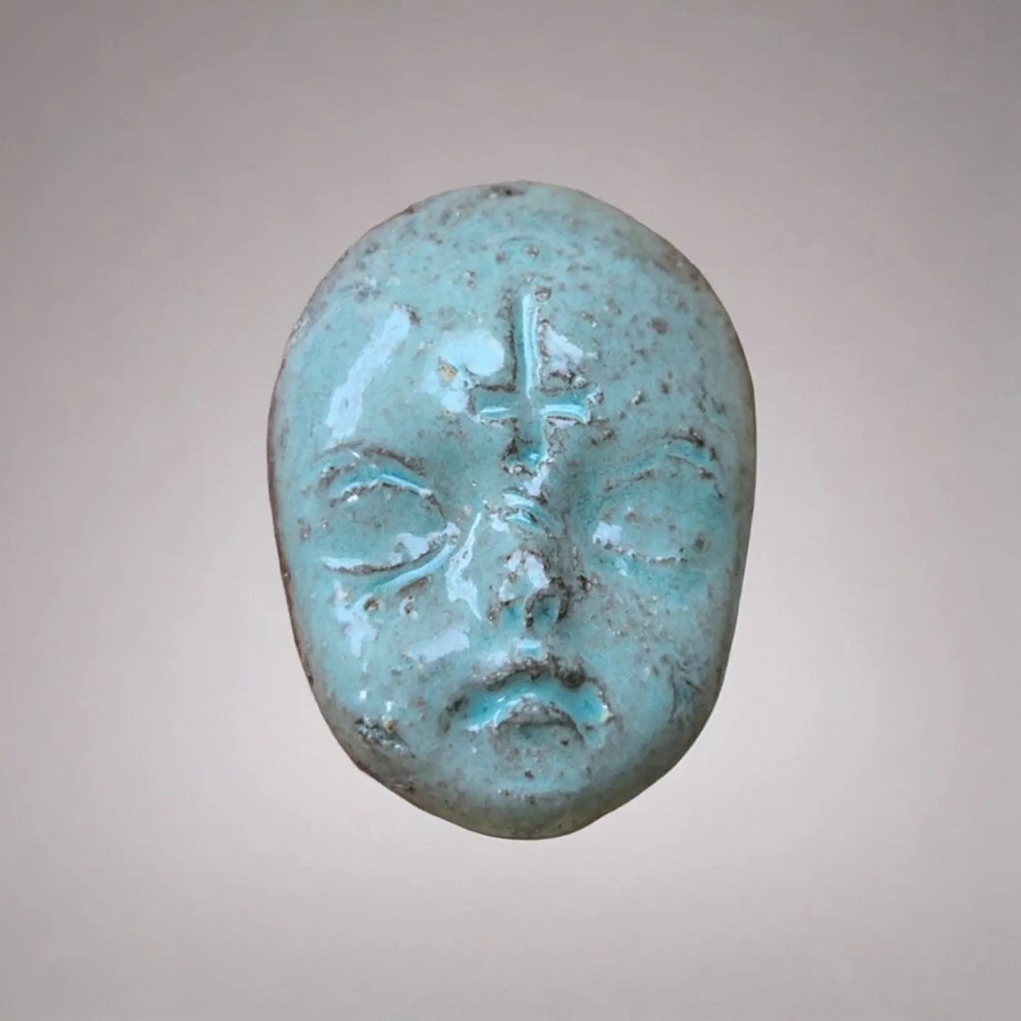Doll Face Fridge Magnets – Occult Ceramic Ornaments, 4×3 cm, various designs by Red Raven Pottery