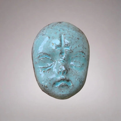 Doll Face Fridge Magnets – Occult Ceramic Ornaments, 4×3 cm, various designs by Red Raven Pottery
