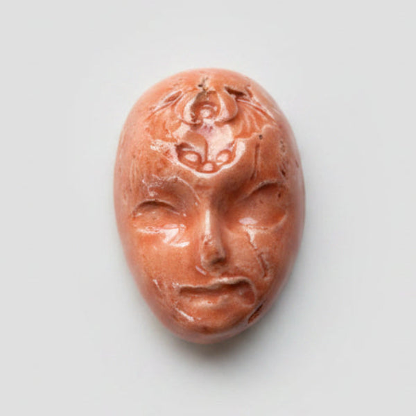Doll Face Fridge Magnets – Occult Ceramic Ornaments, 4×3 cm, various designs by Red Raven Pottery