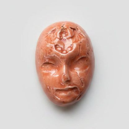 Doll Face Fridge Magnets – Occult Ceramic Ornaments, 4×3 cm, various designs by Red Raven Pottery