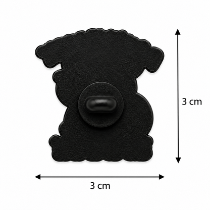 Don't Worry Be Cappy Enamel Pin – Calm Capybara Metal Badge, 3 × 3 cm