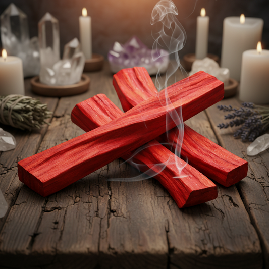 Dragon Blood Palo Santo Sticks – Protective Flame for Ritual Clearing, 10 cm (Set of 3)