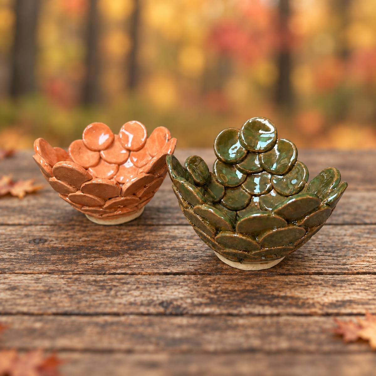 Dragon Scale Handmade Ceramic Planter – Mythical Succulent Pots, Various Designs by Red Raven Pottery