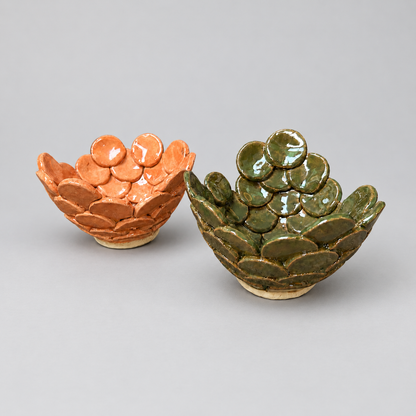 Dragon Scale Handmade Ceramic Planter – Mythical Succulent Pots, Various Designs by Red Raven Pottery