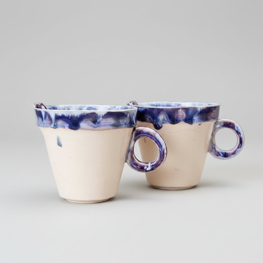 Drowning Doll Ceramic Tea Mug – Submerged Innocence Ritual, Ø9.5×10.5 cm by Red Raven Pottery