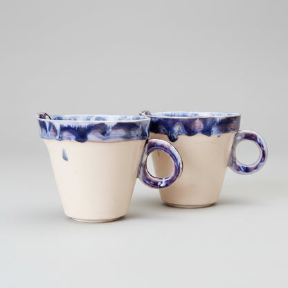 Drowning Doll Ceramic Tea Mug – Submerged Innocence Ritual, Ø9.5×10.5 cm by Red Raven Pottery