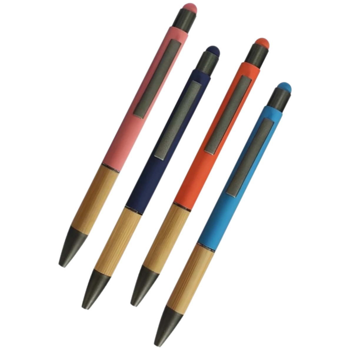 Bamboe Stylus/Schrijf Pen | Random Kleuren | 8 Stuks