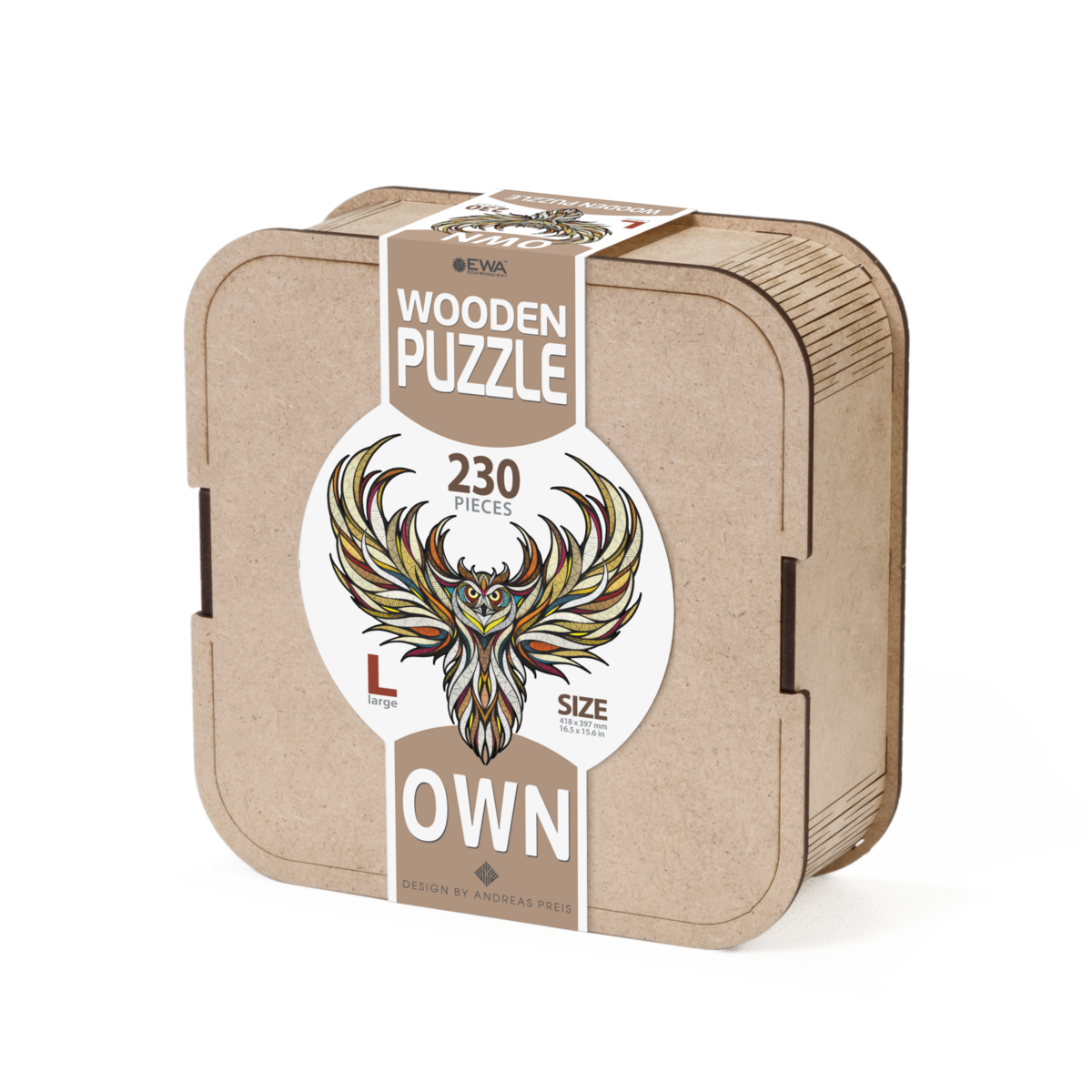 Eco Wood Art Houten Legpuzzel Uil/ Owl,