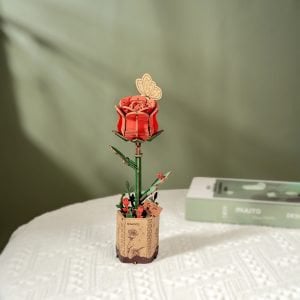 DIY Houten modelbouw Bloem Red Rose