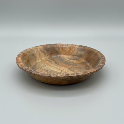 Elemental Blend Ceramic Plate - Marbled Earth Tones Magic Ø18×3 cm by Red Raven Pottery