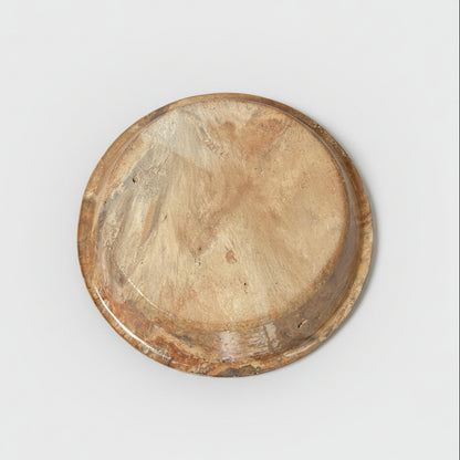 Elemental Blend Ceramic Plate - Marbled Earth Tones Magic Ø18×3 cm by Red Raven Pottery