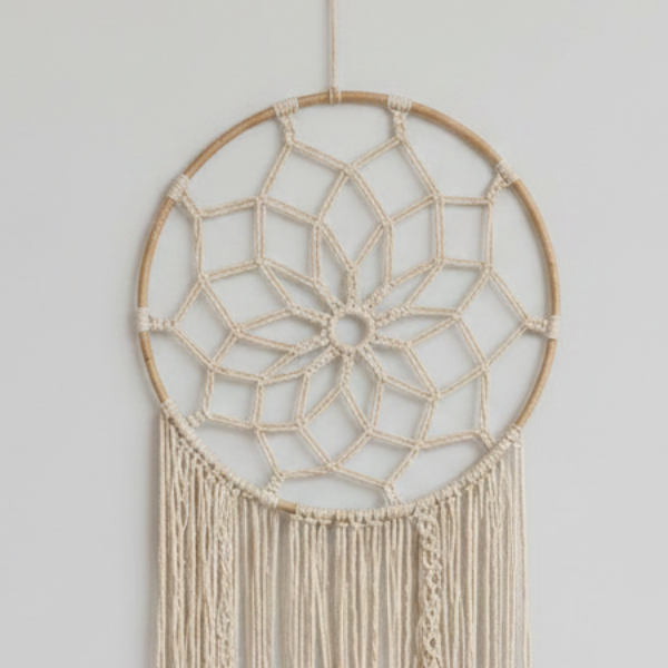 Elysian Quiet Grace Dreamcatcher – Talisman for Peace & Simplicity, ~80 cm