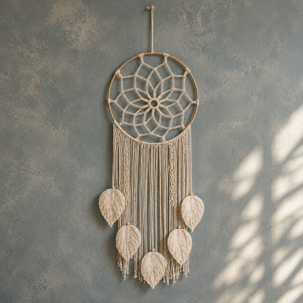 Elysian Quiet Grace Dreamcatcher – Talisman for Peace & Simplicity, ~80 cm
