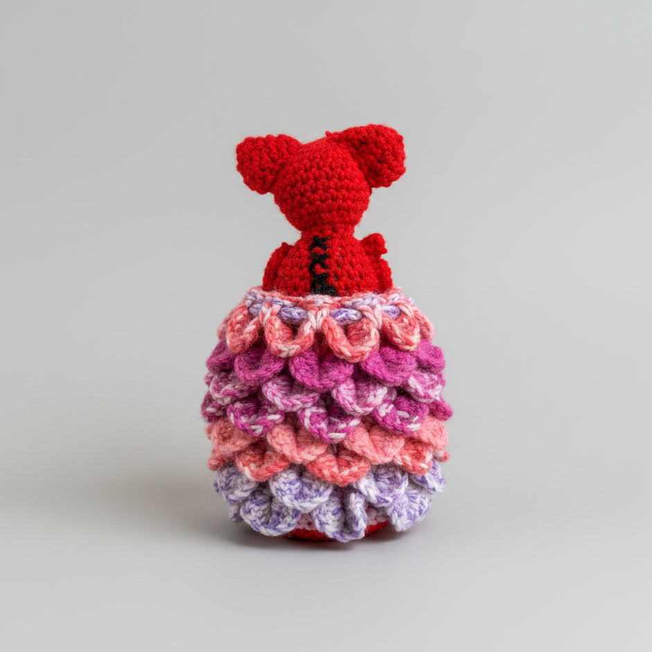 Emberling Hatch Crochet Set – Dragon Egg Scale Pouch, 18 cm by Hook & Hex