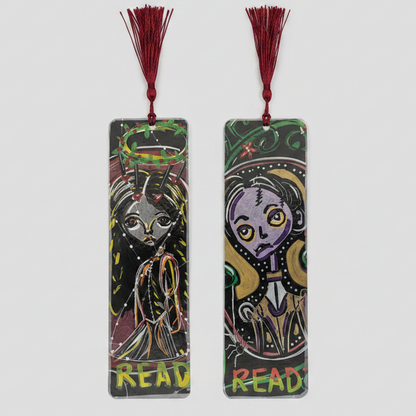 Enchanted Souls Illustrated Bookmark – Spooky Season Reading Companion, 18 cm by Hook & Hex