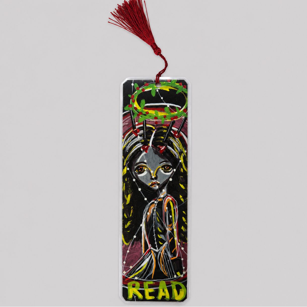 Enchanted Souls Illustrated Bookmark – Spooky Season Reading Companion, 18 cm by Hook & Hex