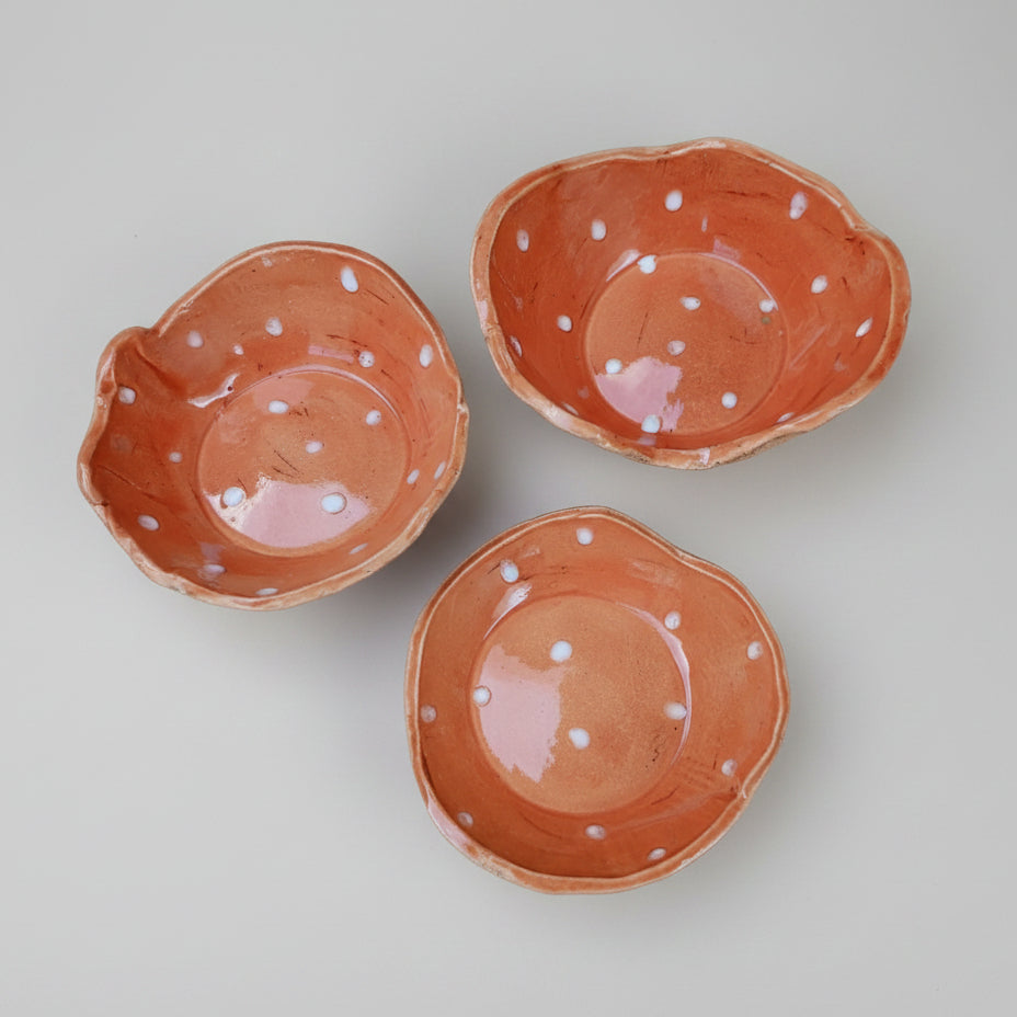 Fairy Ring Ceramic Bowl – Mushroom Pedestal, Various Sizes by Red Raven Pottery