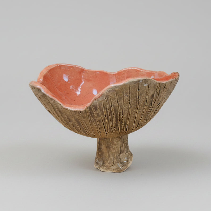 Fairy Ring Ceramic Bowl – Mushroom Pedestal, Various Sizes by Red Raven Pottery