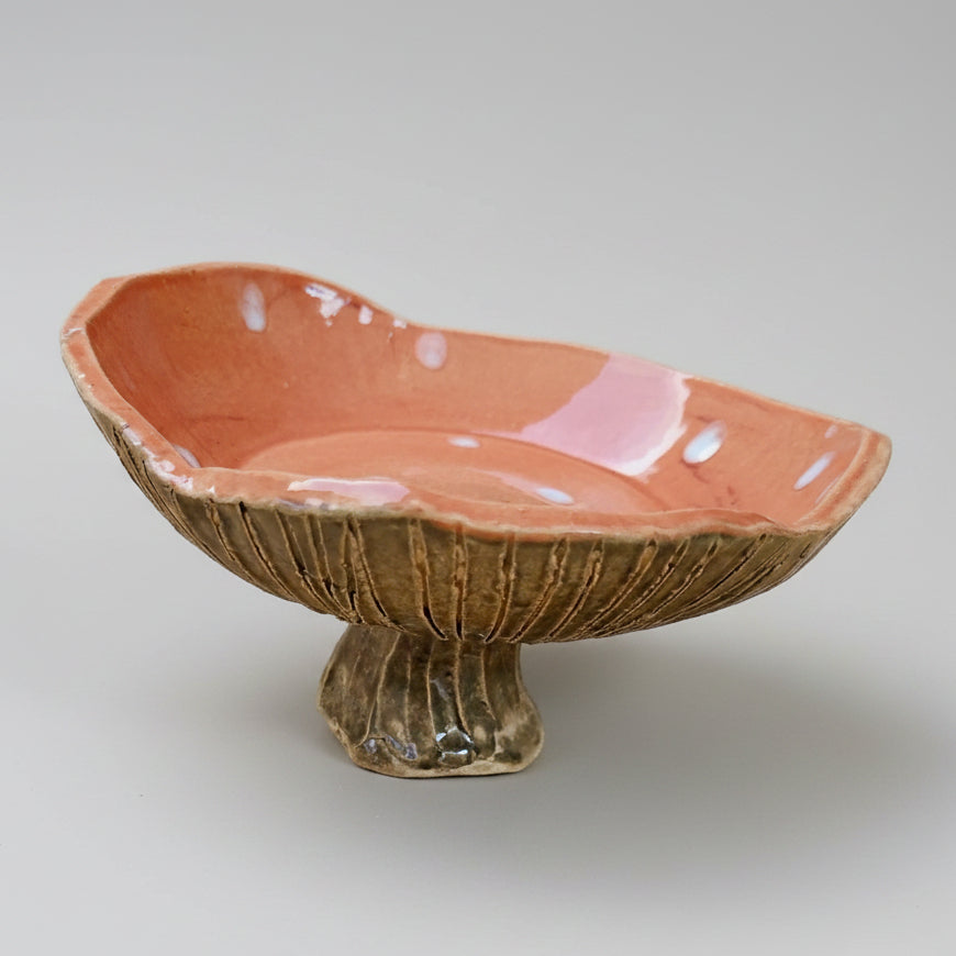 Fairy Ring Ceramic Bowl – Mushroom Pedestal, Various Sizes by Red Raven Pottery