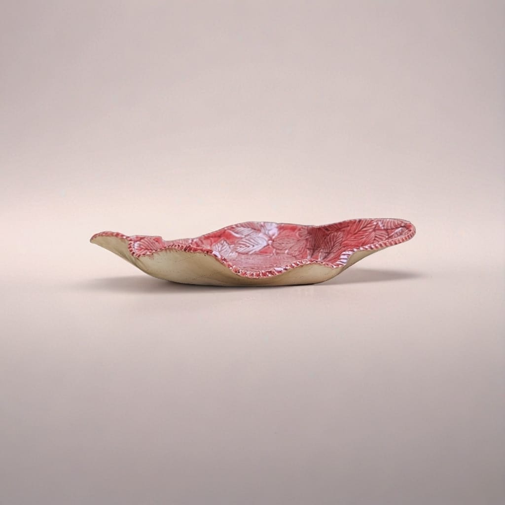 Fiery Grove Ceramic Bowl – Ember of a Burning Canopy, Ø28×4 cm by Red Raven Pottery