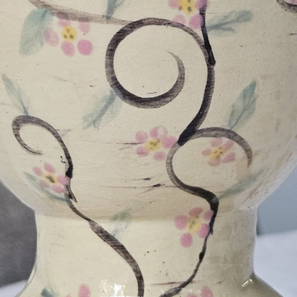 Floral Hearth Ceramic Planter – Quiet Bloomed Presence, Ø12×17 cm by Red Raven Pottery