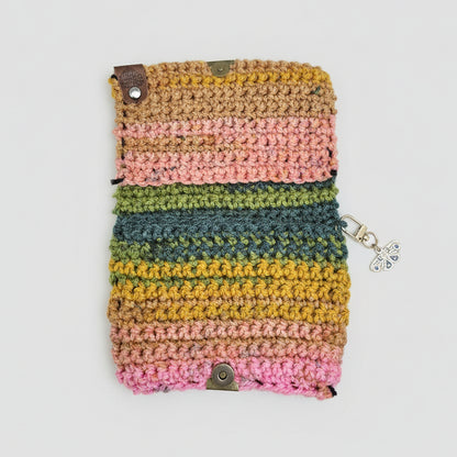 Forest Moth Crochet Wallet – Woodland Dawn Purse, 15×11 cm by Hook & Hex