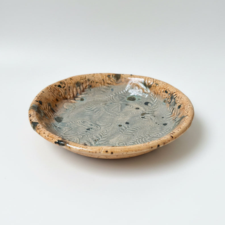Fossil Field Ceramic Set – Excavated Impressions, various designs by Red Raven Pottery