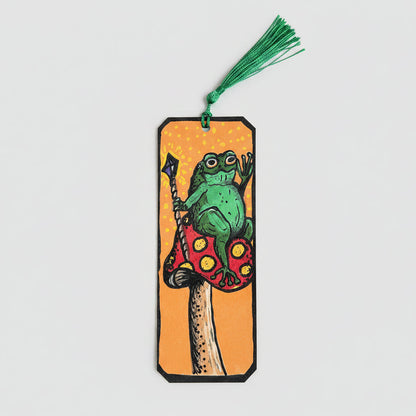 Frog Tales Illustrated Bookmark – Pondside Reading Companion, 18 cm by Hook & Hex