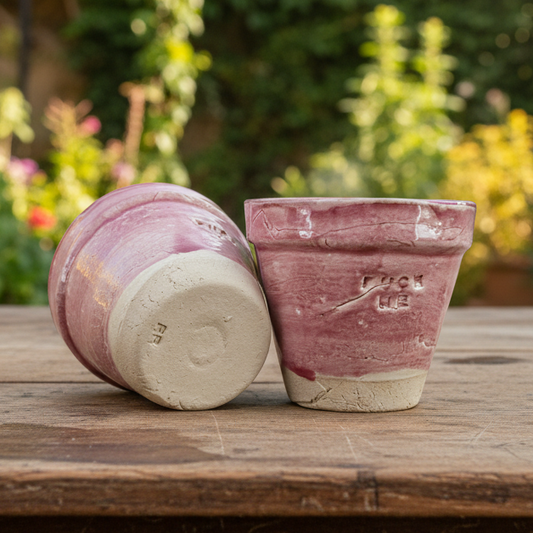 Fuck Me Ceramic Espresso Cup – Bold Statement in Raspberry Glaze, Ø7×7 cm by Red Raven Pottery