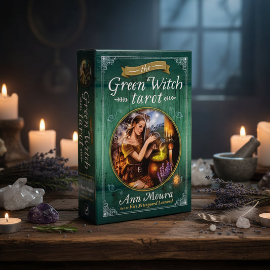 Green Witch Tarot Deck – Natural Wisdom for Pagan Guidance, 78 cards, 10×6 cm
