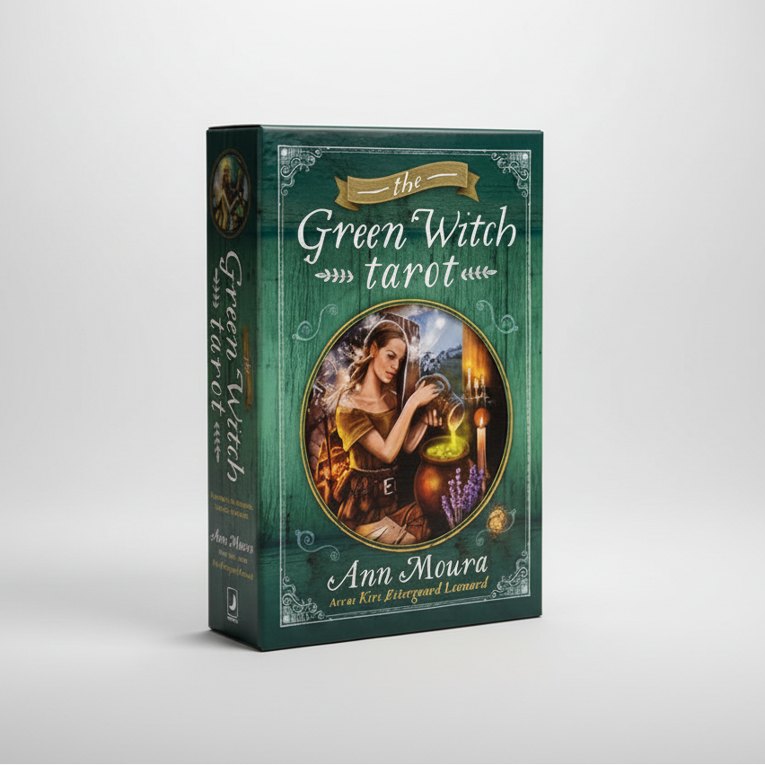Green Witch Tarot Deck – Natural Wisdom for Pagan Guidance, 78 cards, 10×6 cm