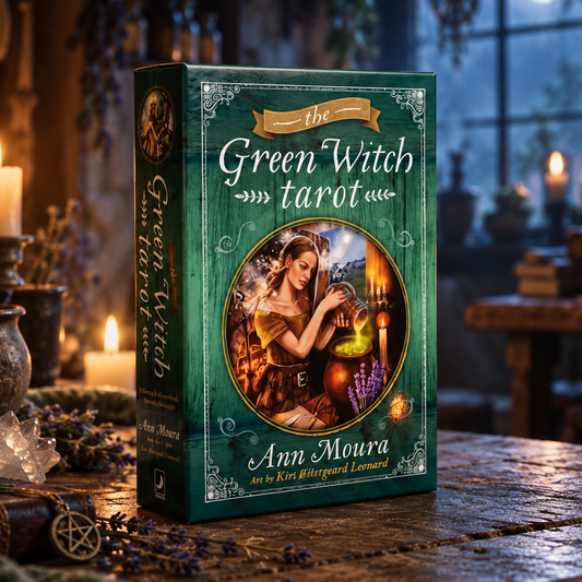 Green Witch Tarot Deck – 78 Cards Rooted in Nature's Wisdom, 6 × 10 cm