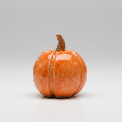 Harvest Shades Handmade Ceramic Pumpkin Figurine – Autumn Decoration, Various Designs by Red Raven Pottery