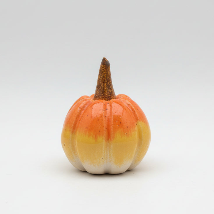 Harvest Shades Handmade Ceramic Pumpkin Figurine – Autumn Decoration, Various Designs by Red Raven Pottery
