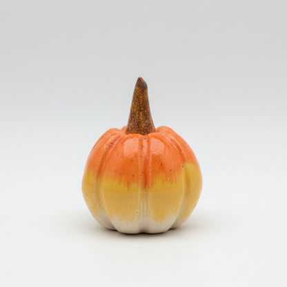 Harvest Shades Handmade Ceramic Pumpkin Figurine – Autumn Decoration, Various Designs by Red Raven Pottery