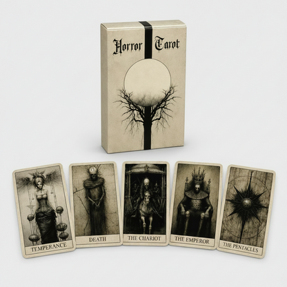 Horror Tarot Deck – Gothic Divination Tool, 78 cards, 10x6 cm