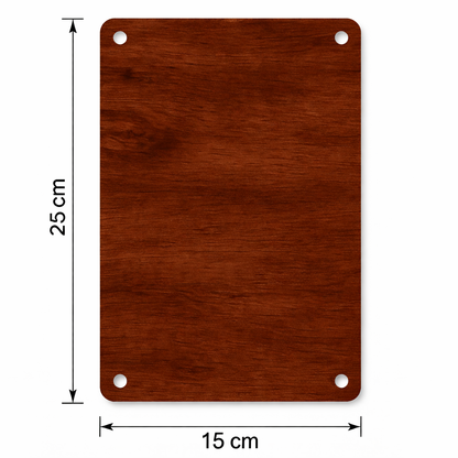I Don't Give a Fucculent Wooden Sign – Expressive Pun Wall Art, 15×25 cm