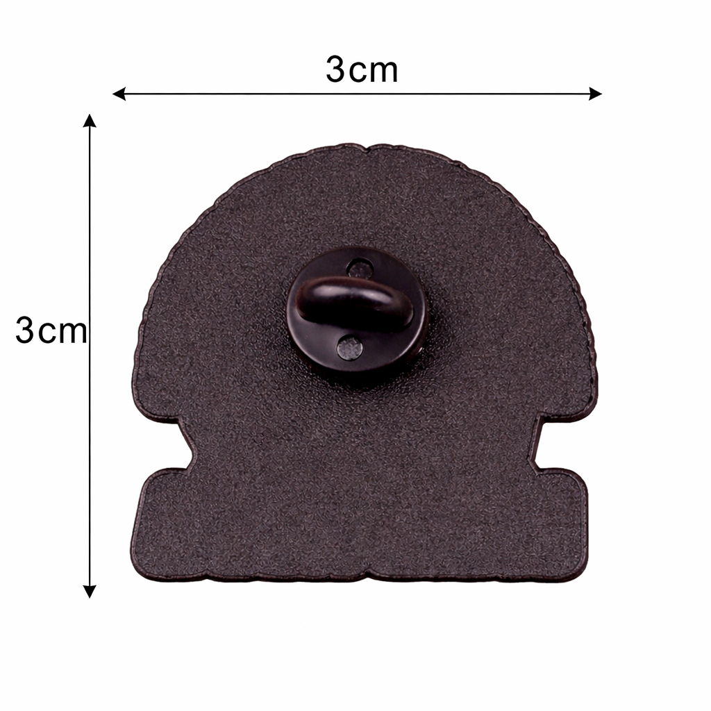 If You’re Happy and You Know It Lapel Pin – Dark Humor Retro Metal Badge, 3 × 3 cm