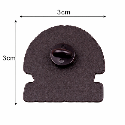 If You’re Happy and You Know It Lapel Pin – Dark Humor Retro Metal Badge, 3 × 3 cm