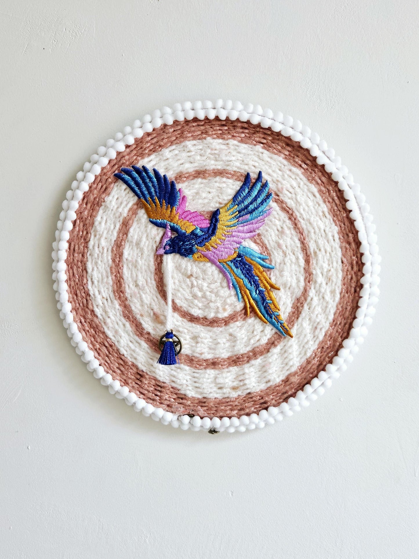 handmade crochet wall decorations bird