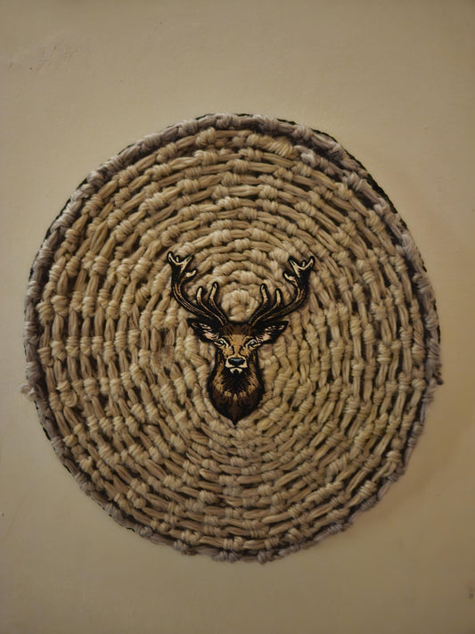 handmade crochet wall decorations Deer