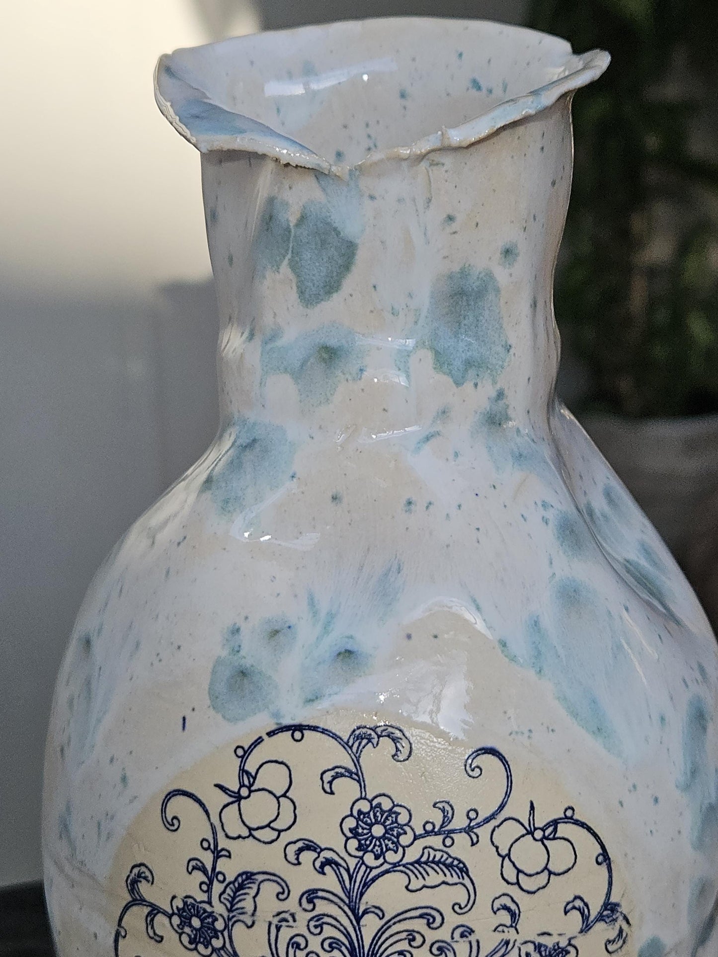 BLUE & WHITE flower vase