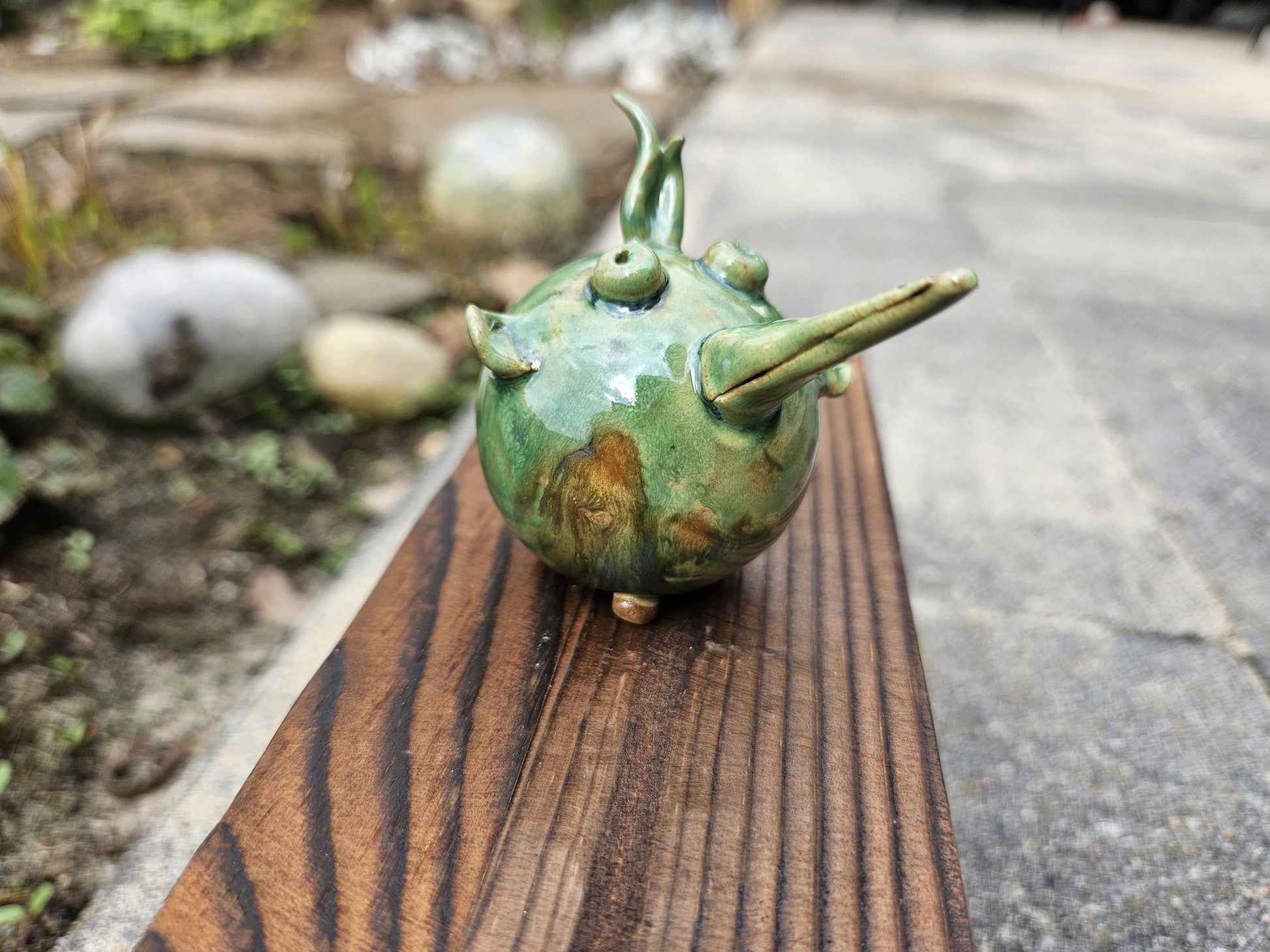 Mini green birds handmade