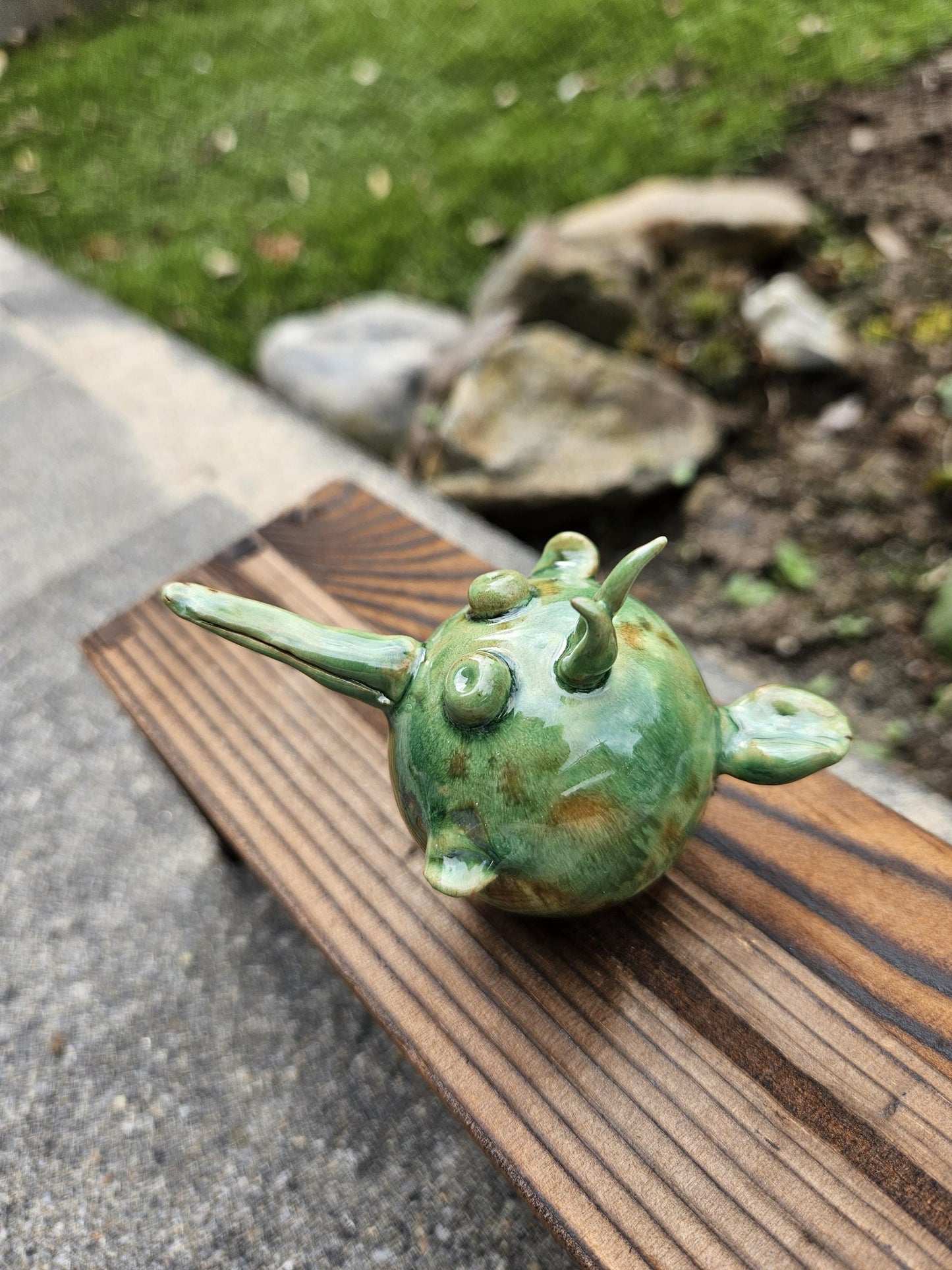 Mini green birds handmade